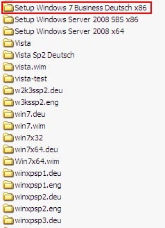 Setup Verzeichnis beim Imageing anlegen
