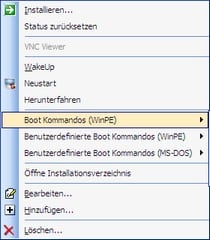 WinPE Boot Kommandos