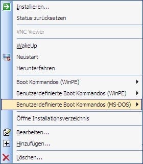 Ausführen von benutzerdefinierten Kommandos