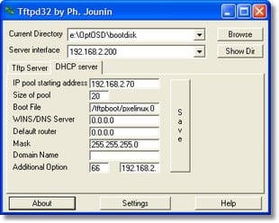 Konfigration des DHCP Servers