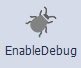 Icon für das Einschalten des Debug Logs