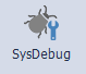 Icon für das Einschalten des System Logs in der Phase ostinjection